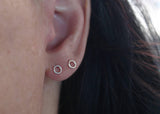 Tiny Circle Studs - Sweet November Jewelry