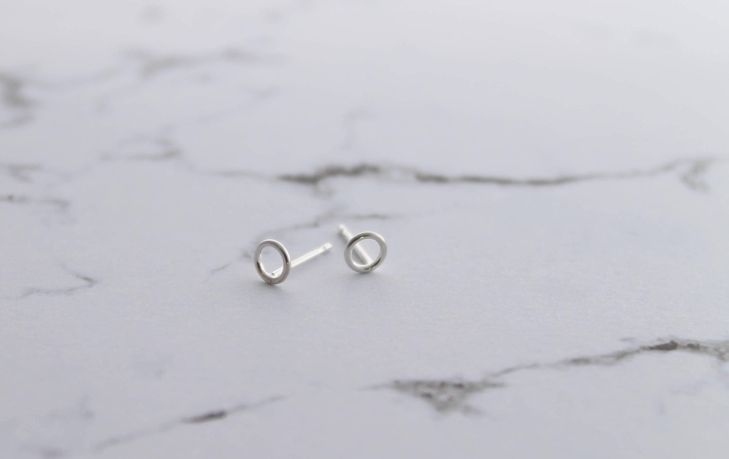 Tiny Circle Studs - Sweet November Jewelry