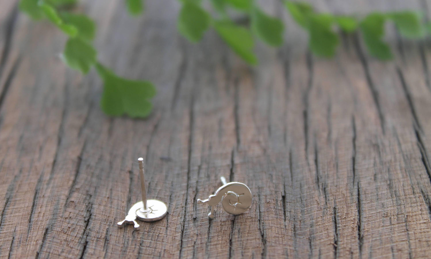 Sleepy Snail Studs - Sweet November Jewelry