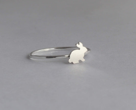 Bunny Ring with thin band - Sweet November Jewelry