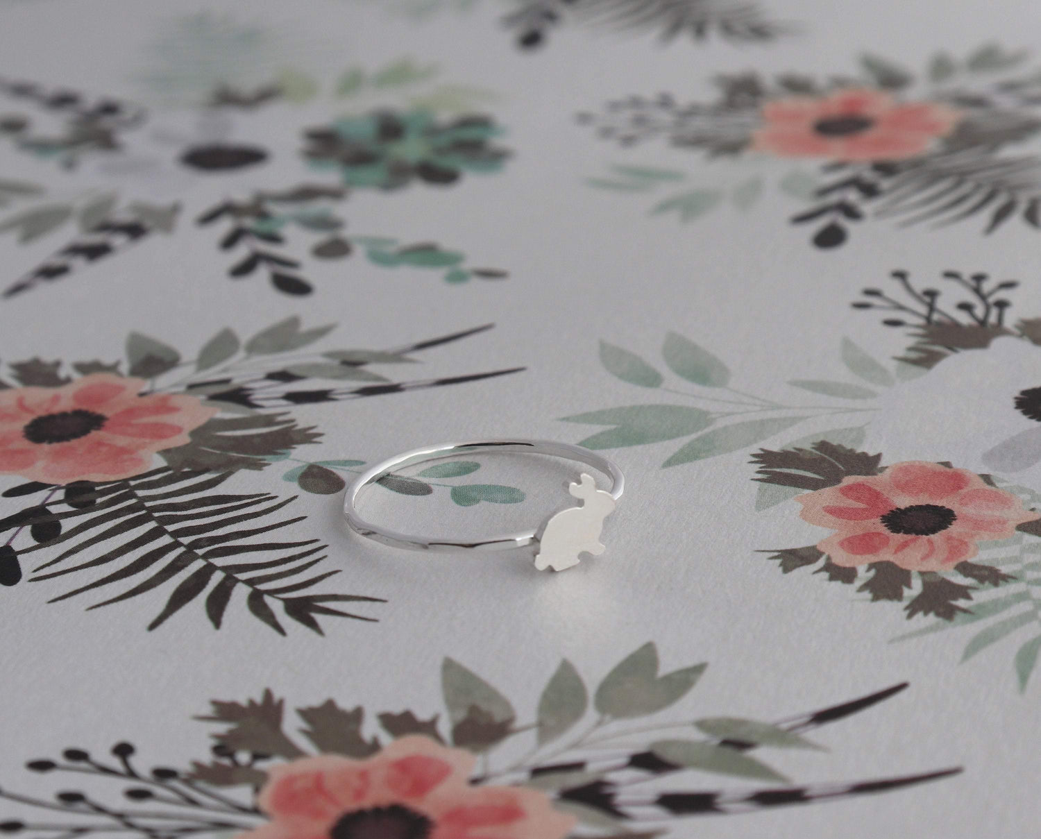 Bunny Ring with thin band - Sweet November Jewelry