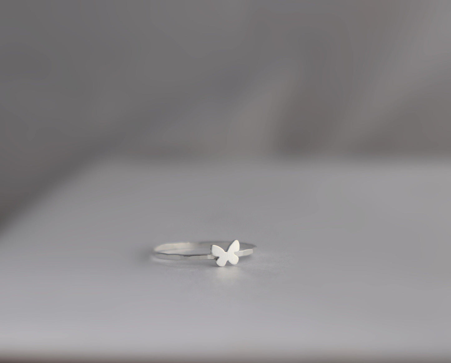 Butterfly Ring, Sterling Silver, Hand Crafted Butterfly Jewelry, Gift for Her, Silver Ring Band, Butterfly Gift,Dainty Rings,Girlfriend Gift - Sweet November Jewelry