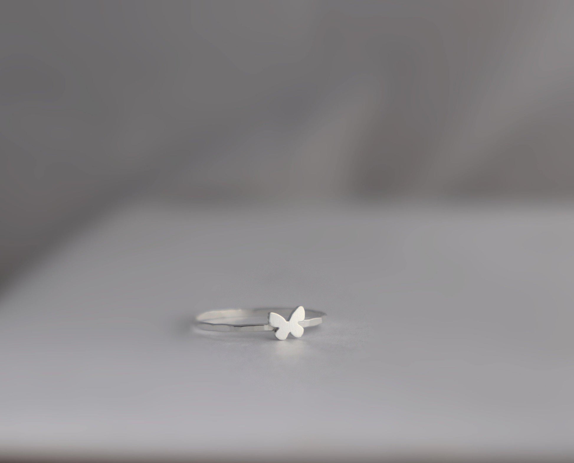 Butterfly Ring, Sterling Silver, Hand Crafted Butterfly Jewelry, Gift for Her, Silver Ring Band, Butterfly Gift,Dainty Rings,Girlfriend Gift - Sweet November Jewelry