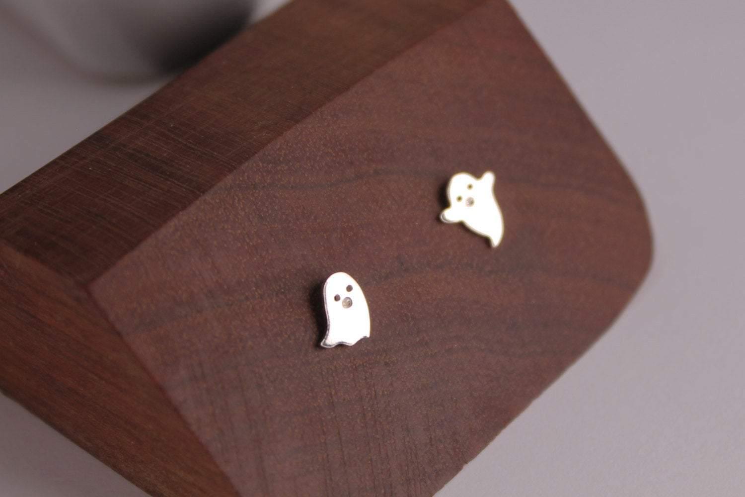 Spooky Ghost Studs - Sweet November Jewelry