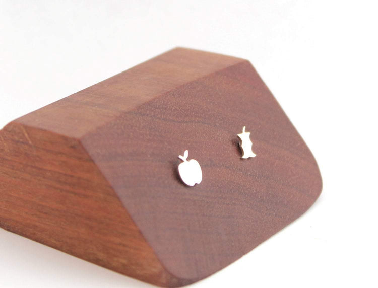 Quirky Apple Studs - Sweet November Jewelry