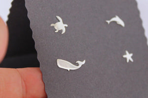 Marine Set Mismatched Sea Creature Studs - Sweet November Jewelry