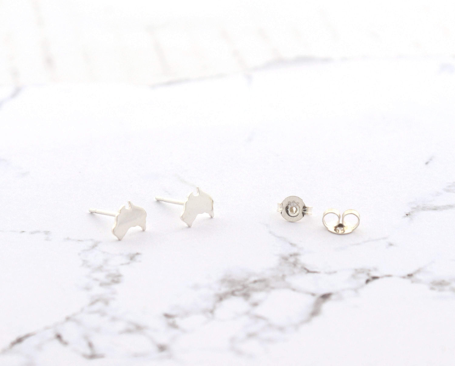 Australia Studs in Sterling Silver - Sweet November Jewelry