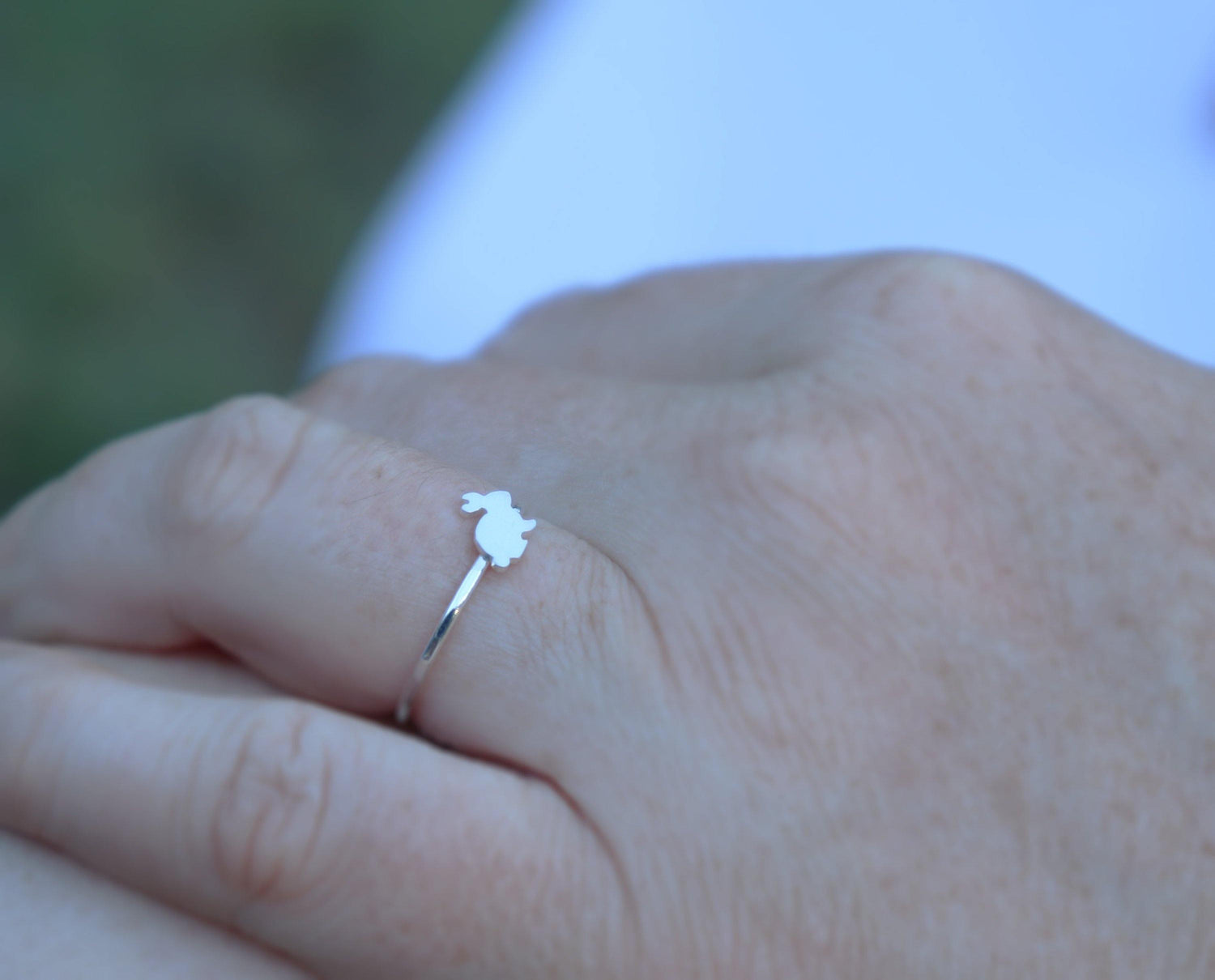 Bunny Ring with thin band - Sweet November Jewelry
