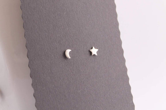 Silver Celestial Studs - Sweet November Jewelry