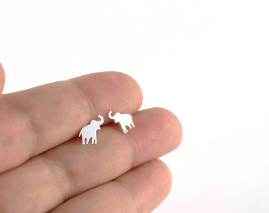 Elephant Stud Earrings - Sweet November Jewelry
