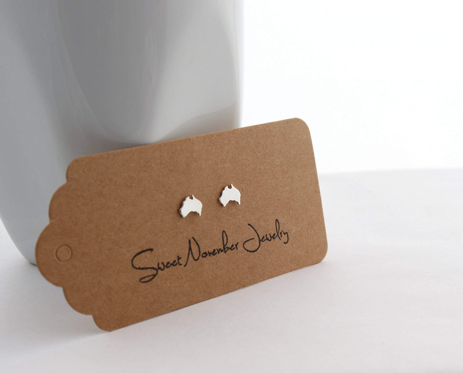 Australia Studs in Sterling Silver - Sweet November Jewelry