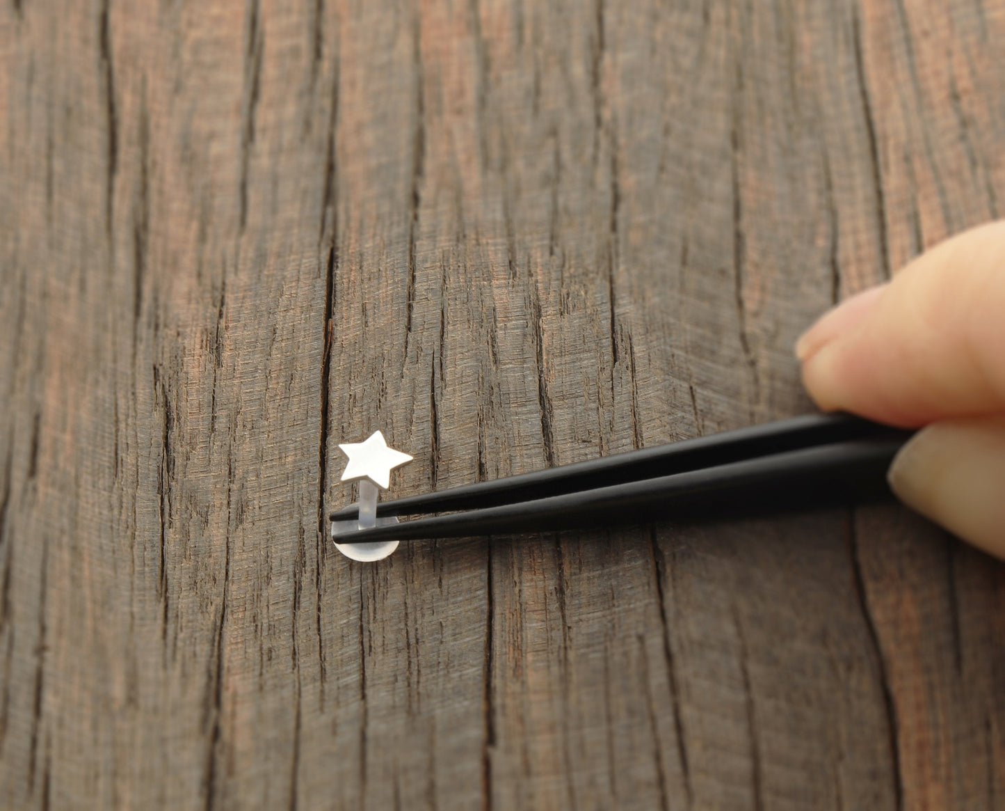 Silver Star Tragus Stud