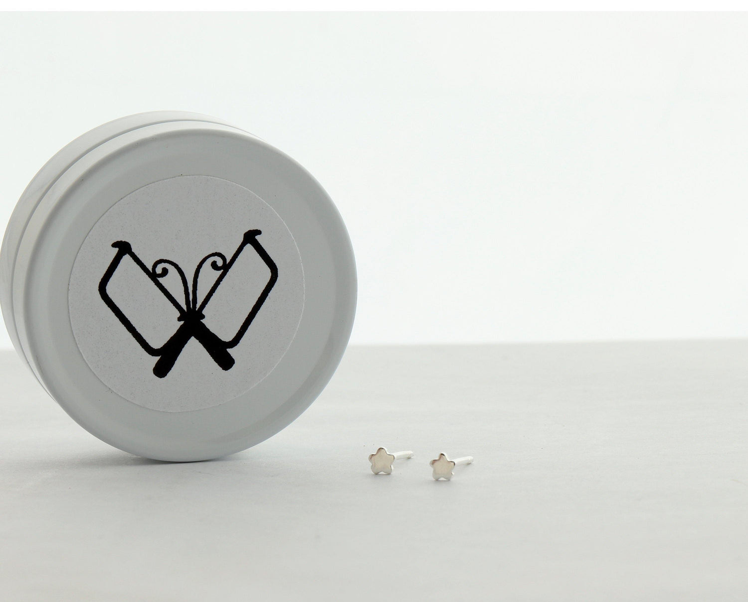 3mm Flower Studs, Pair of Small Floral Earrings Handmade from Sterling Silver - Sweet November Jewelry