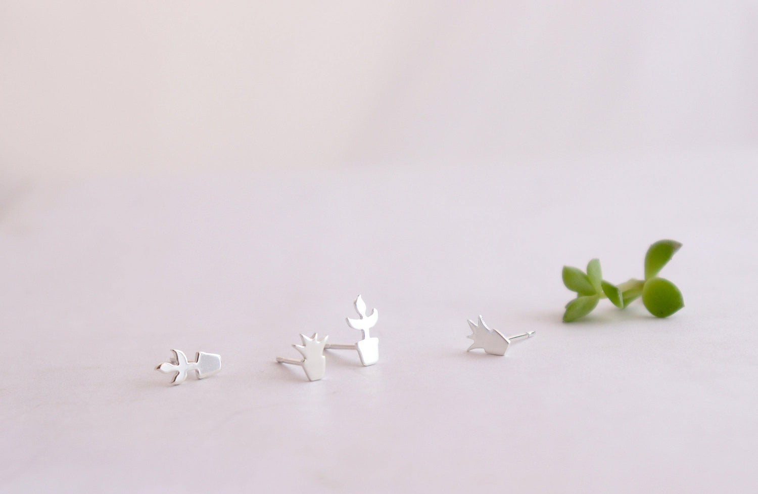 Miniature House Plant Earrings - Sweet November Jewelry