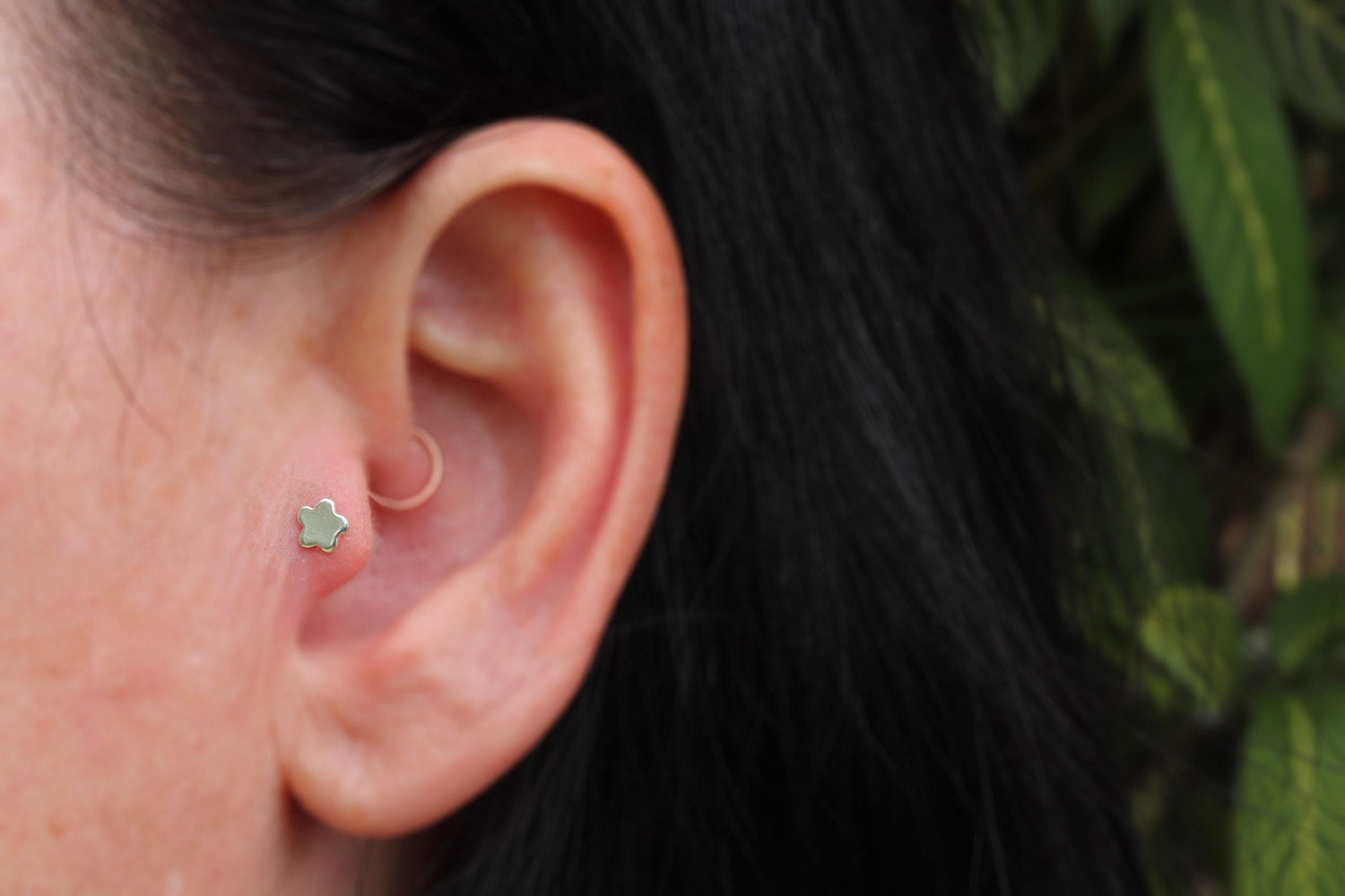 Dainty 5mm Flower Tragus Stud - Sweet November Jewelry