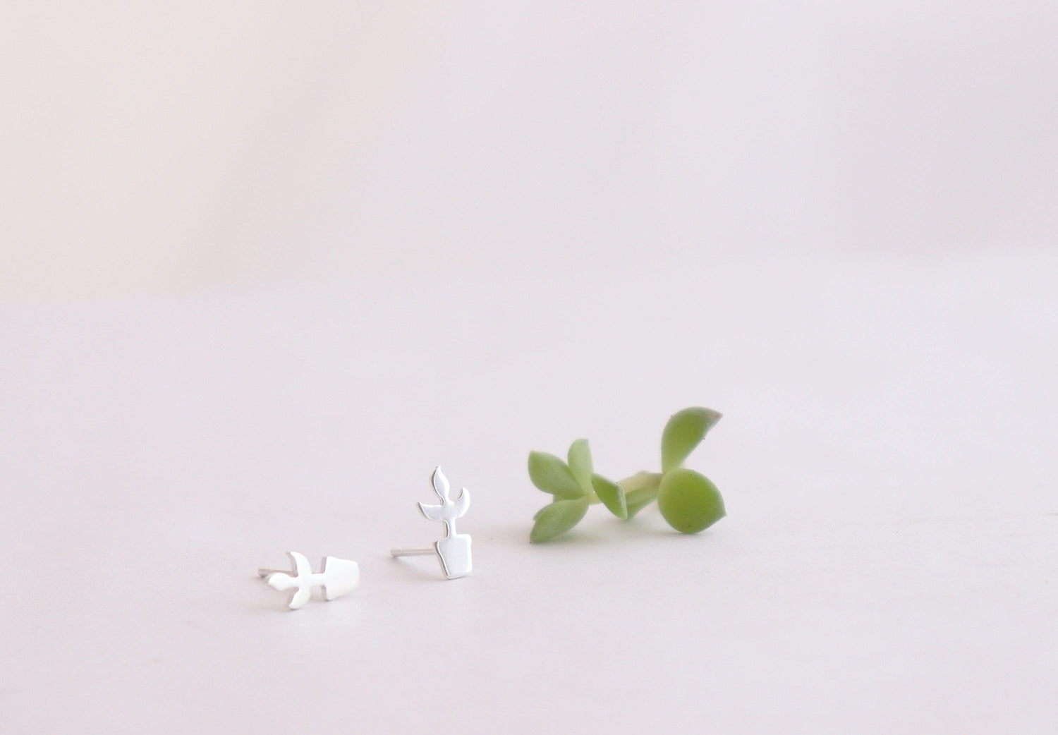 Miniature House Plant Earrings - Sweet November Jewelry