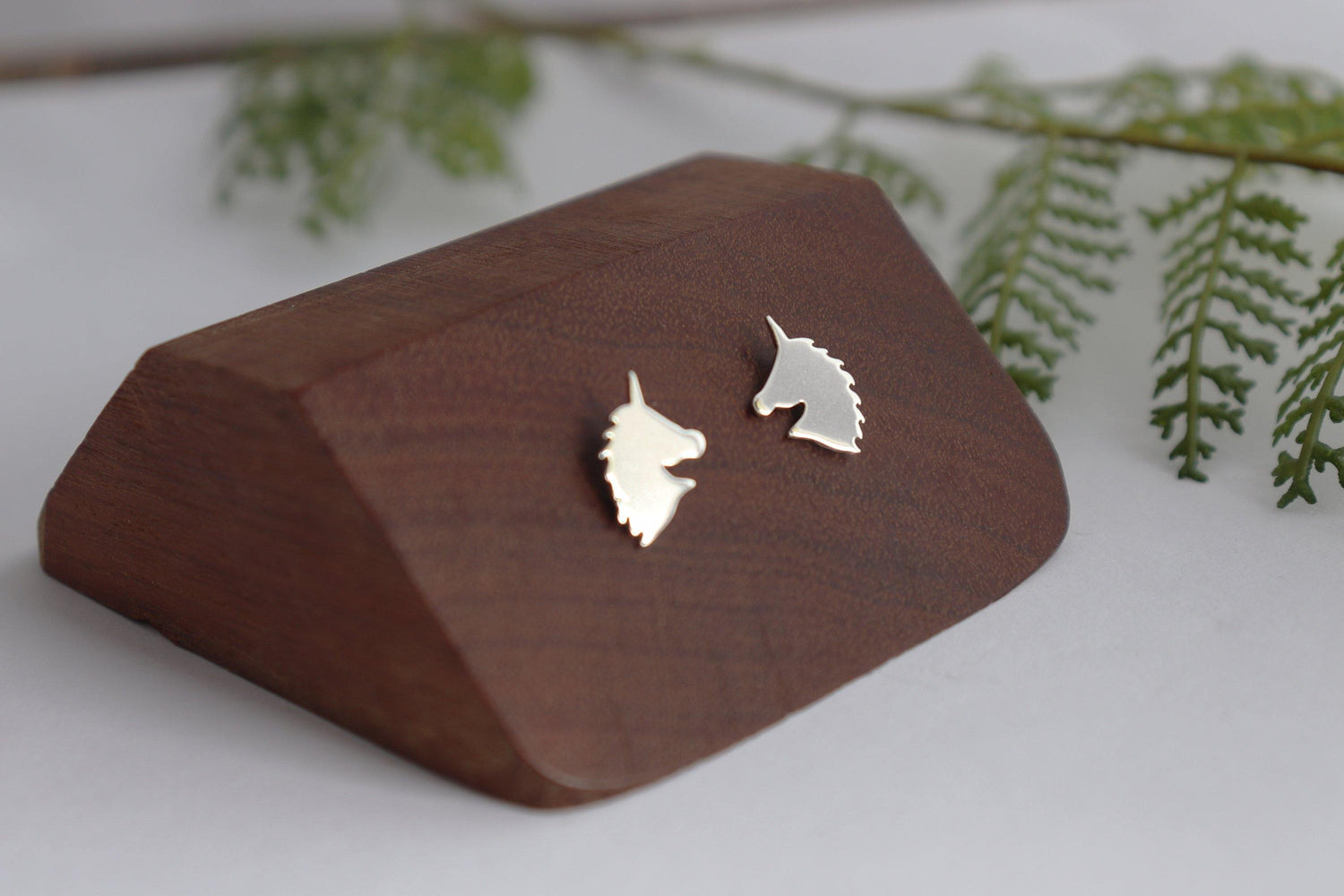 Silver Unicorn Stud Earrings - Sweet November Jewelry