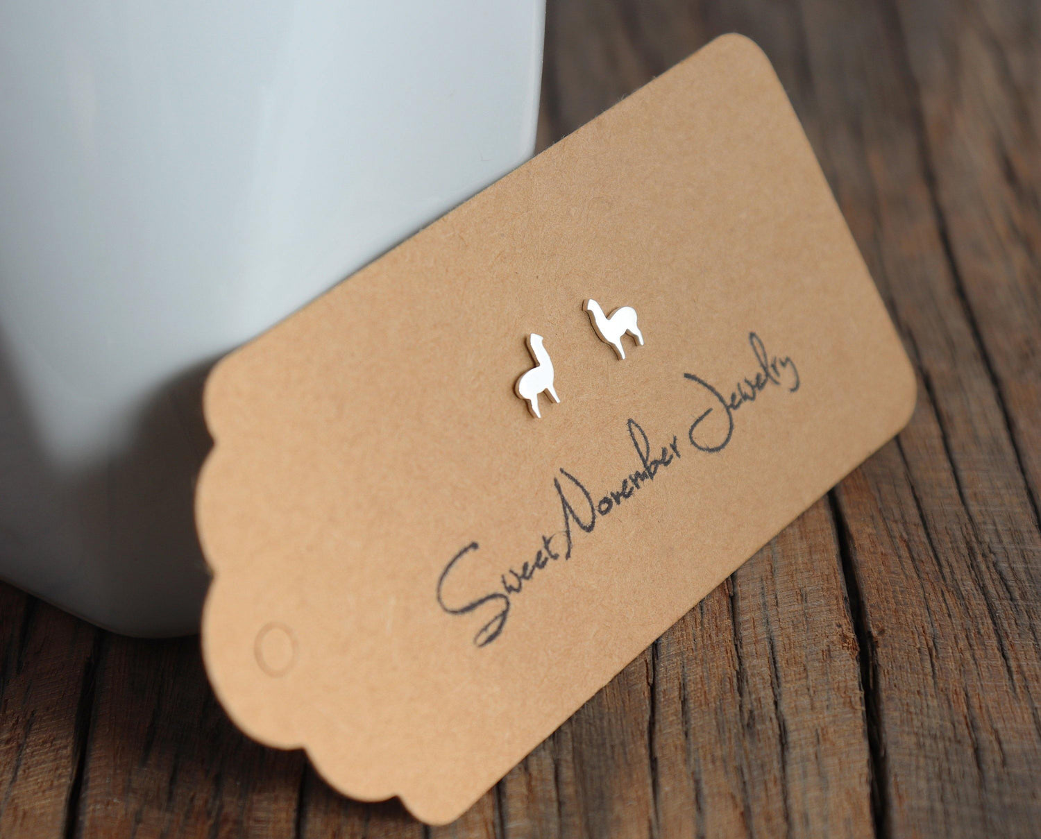 Mini  Llama Earrings - Sweet November Jewelry