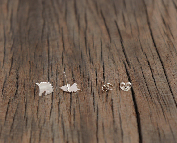 Silver Unicorn Stud Earrings - Sweet November Jewelry