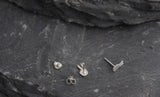Sterling Silver Peace Sign Hand Studs - Sweet November Jewelry