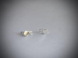 Sterling Silver Peace Sign Hand Studs - Sweet November Jewelry