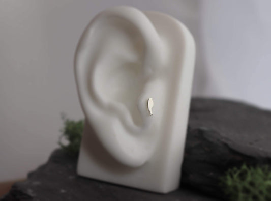 Tiny Parrot Tragus Stud Earring - Sweet November Jewelry