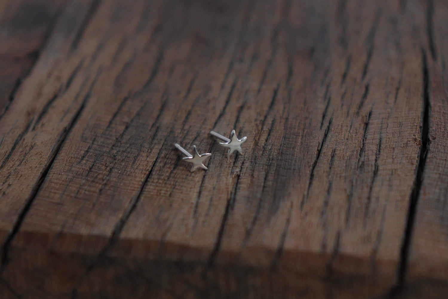 Starfish Studs in Sterling Silver - Sweet November Jewelry