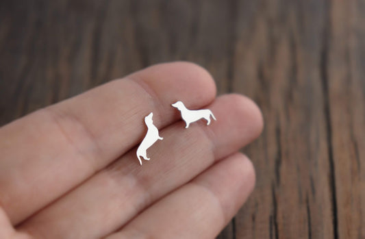 Sausage Dog Stud Earrings - Sweet November Jewelry