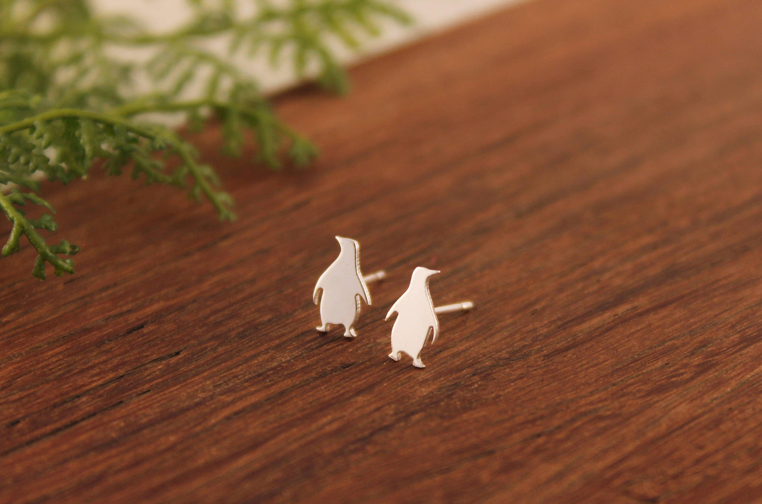 Penguin Stud Earrings - Sweet November Jewelry