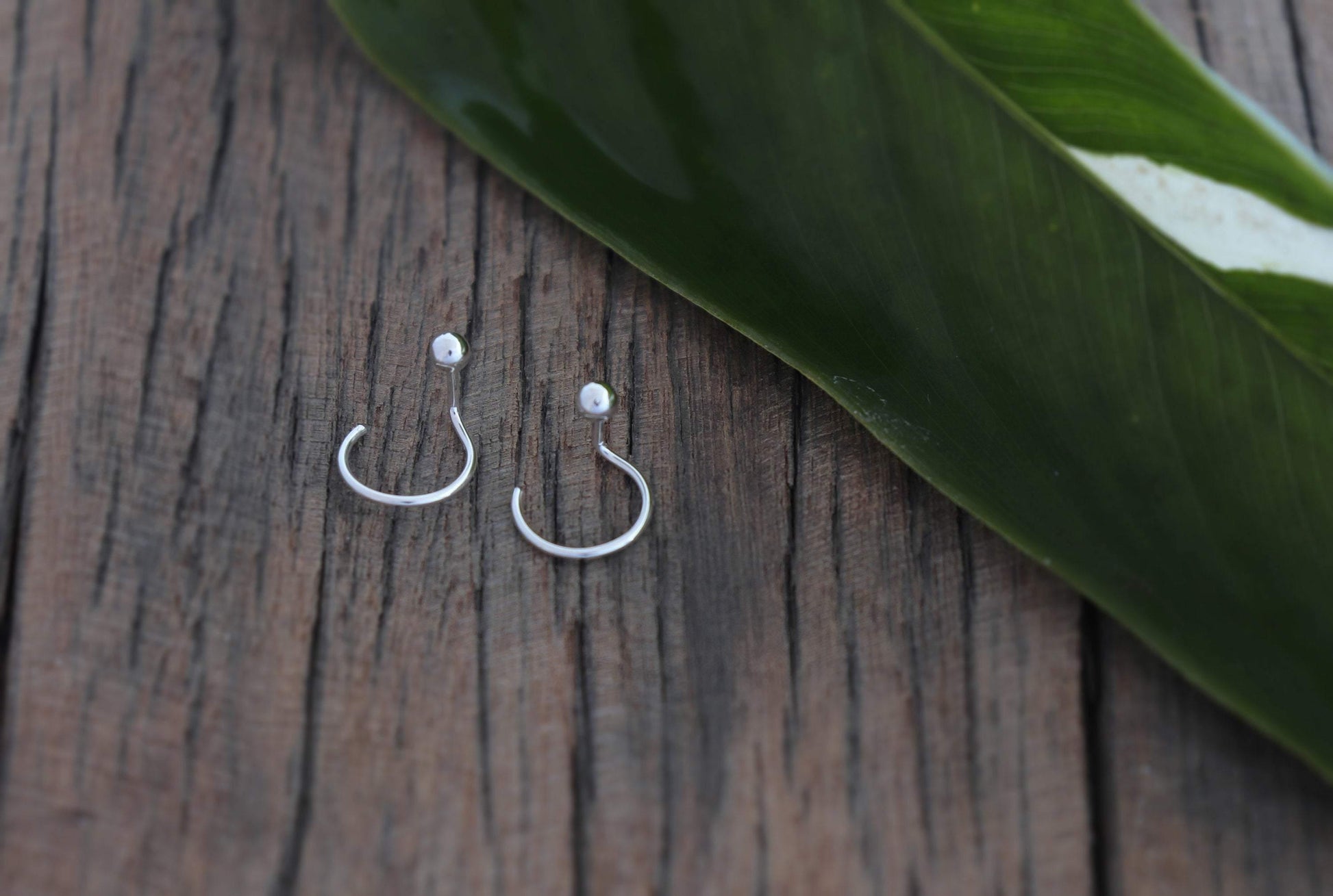 3 mm Ball Backless Earrings in Sterling Silver - Sweet November Jewelry