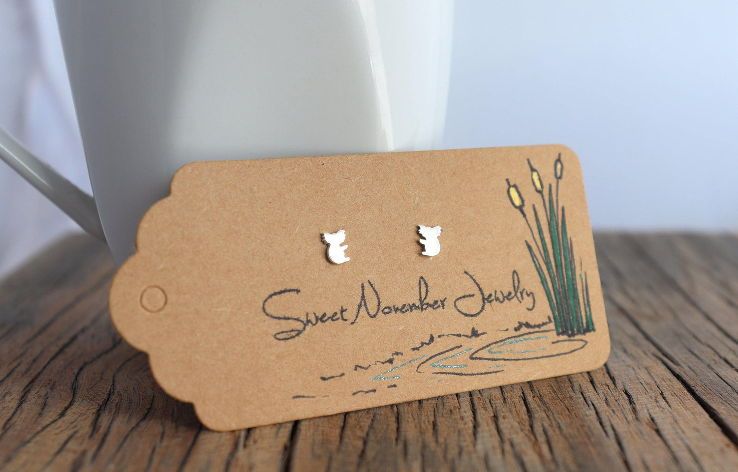 Tiny Koala Earrings - Sweet November Jewelry