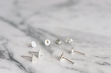 Set of Four Moth Studs Earrings - Sweet November Jewelry