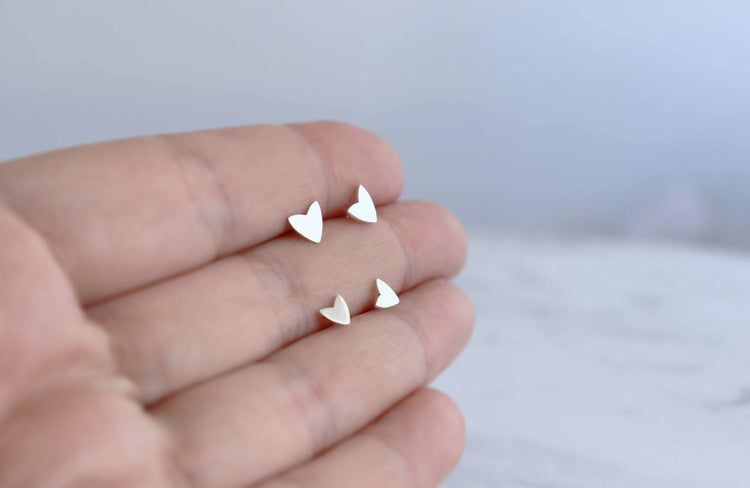 Set of Four Moth Studs Earrings - Sweet November Jewelry