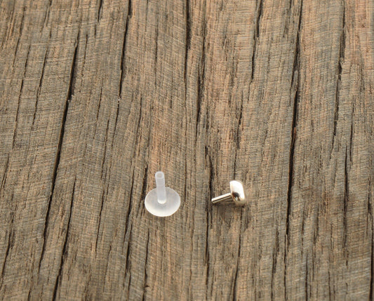 Organic Silver Dot Tragus - Sweet November Jewelry