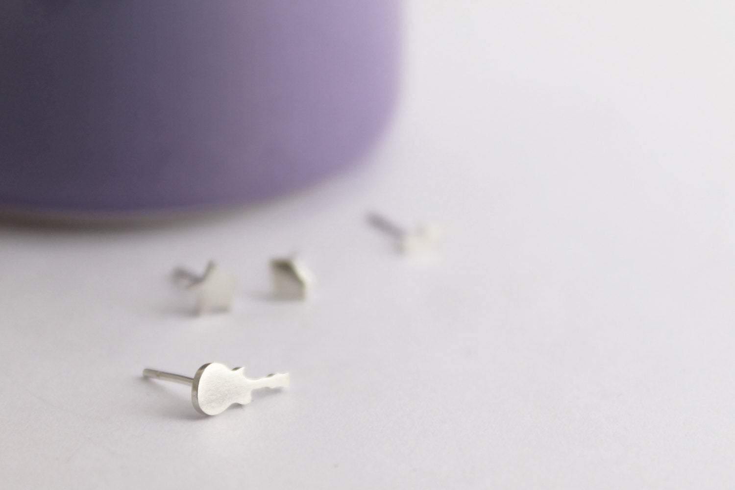 Mixed Set Music Silver Studs - Sweet November Jewelry