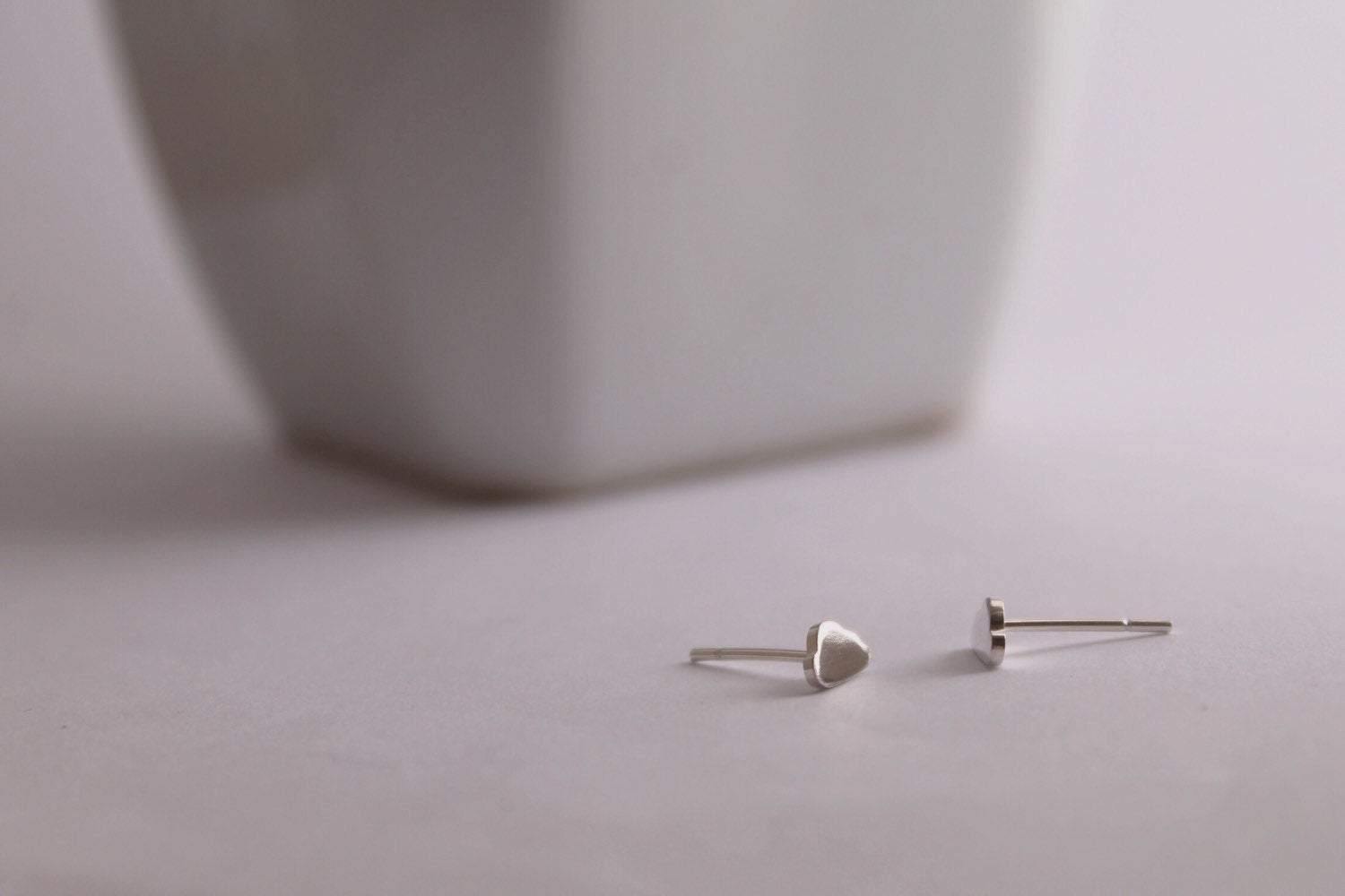 Silver Cloud Studs, Sterling Silver Handmade Cloud Earrings,Dreamy Minimalist Earrings - Sweet November Jewelry