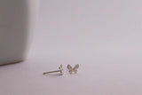 Mini Silver Butterfly Studs - Sweet November Jewelry