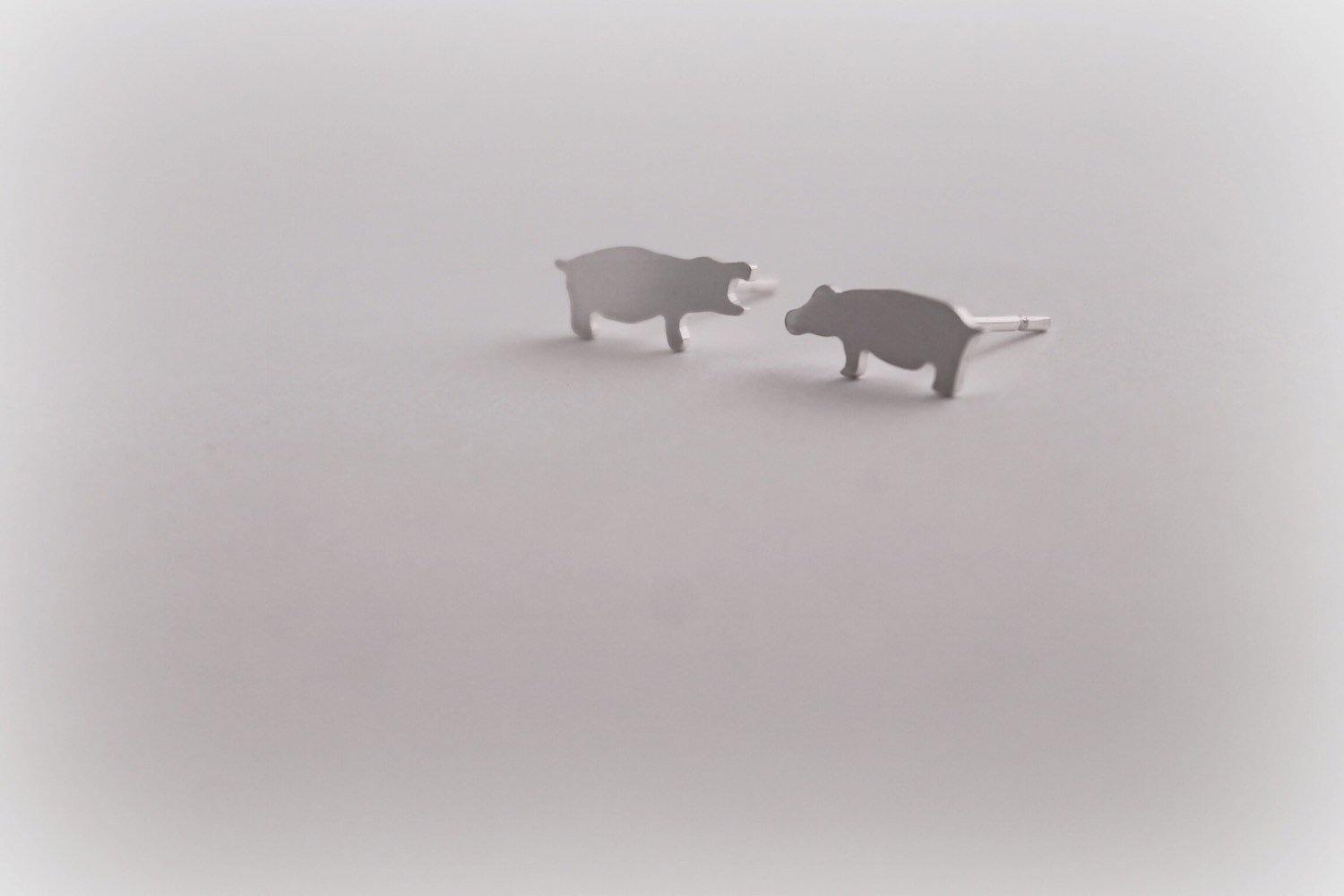 Hippo Earrings - Sweet November Jewelry