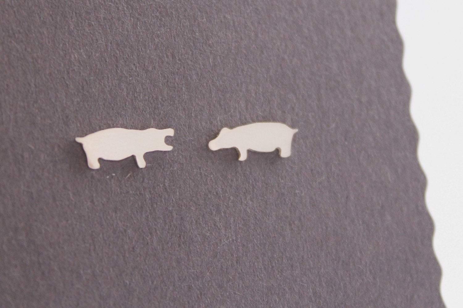 Hippo Earrings - Sweet November Jewelry