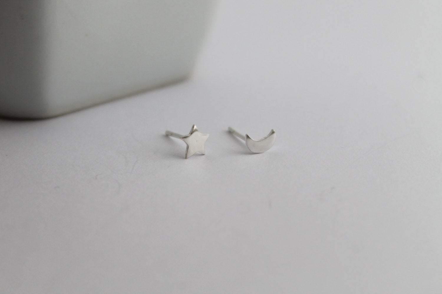 Silver Celestial Studs - Sweet November Jewelry