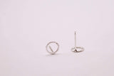 Organic Circle Studs - Sweet November Jewelry
