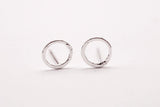 Organic Circle Studs - Sweet November Jewelry