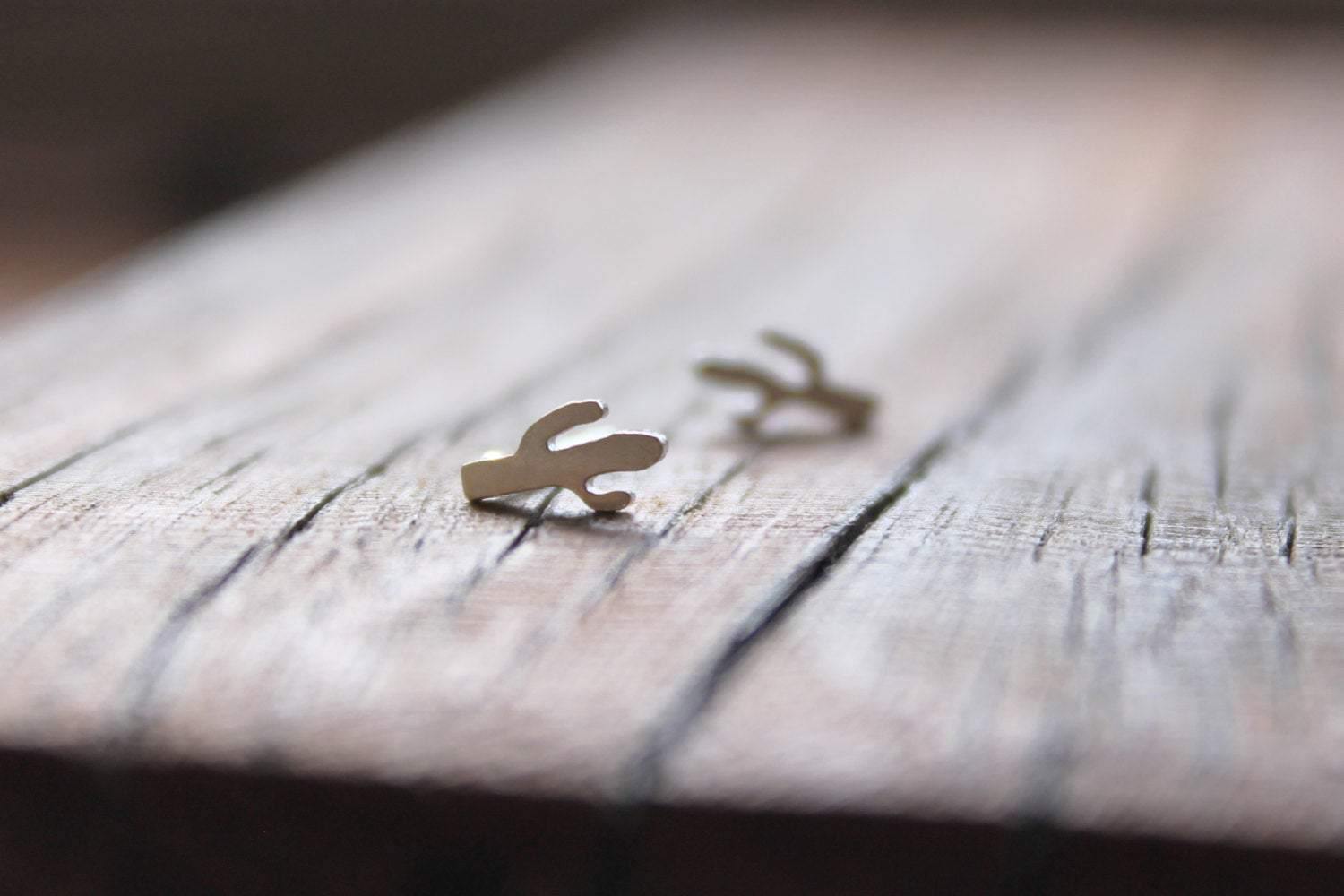 Cactus Studs in Sterling Silver - Sweet November Jewelry